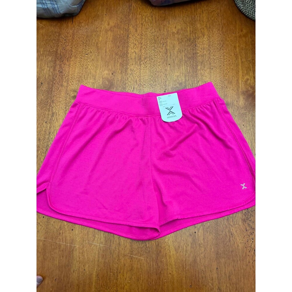 Xersion Girls Athletic Shorts Youth XL 16 Vibrant Fuchsia Pink‎ Activewear NWT